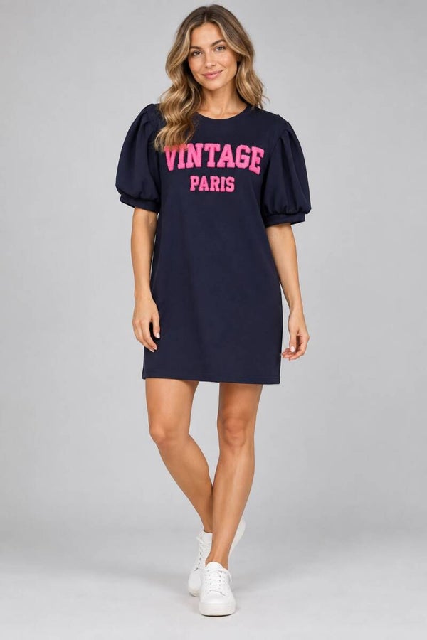 Super mooi kleed vintage blauw