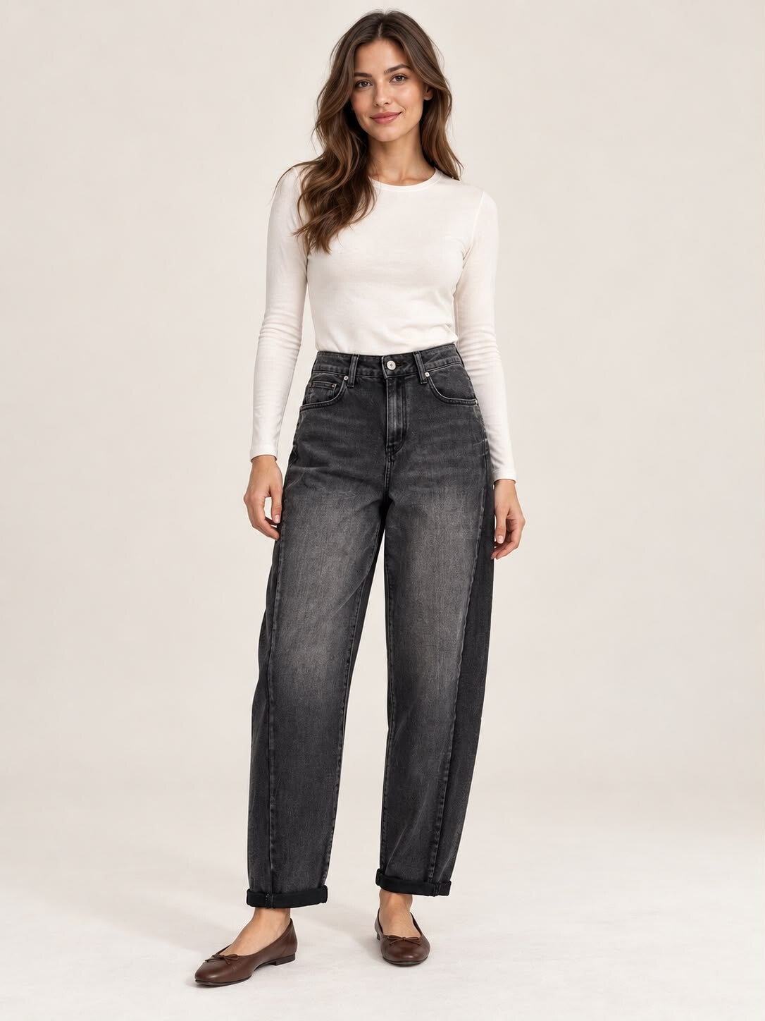 Mooie zwarte ballon jeans 264