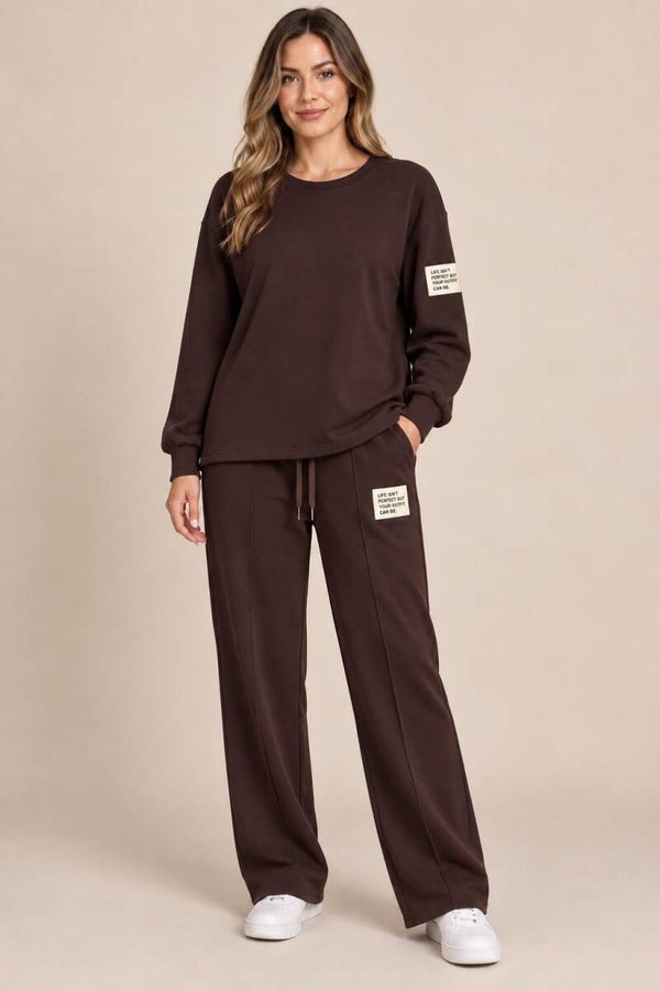 Mooie set bruin label 217