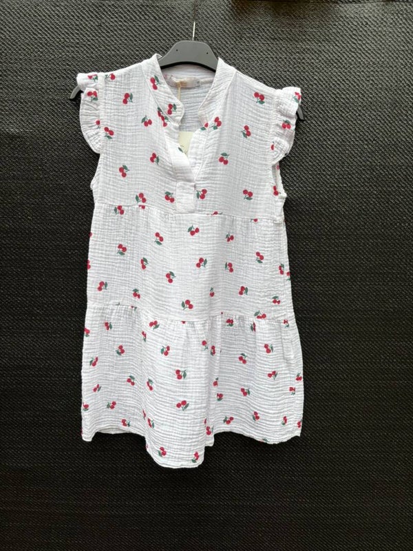 Zomerse meisjesjurk kers