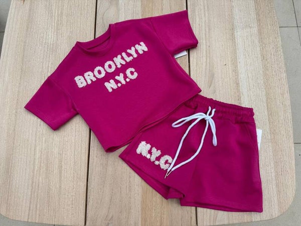 Brooklyn meisjesset roze
