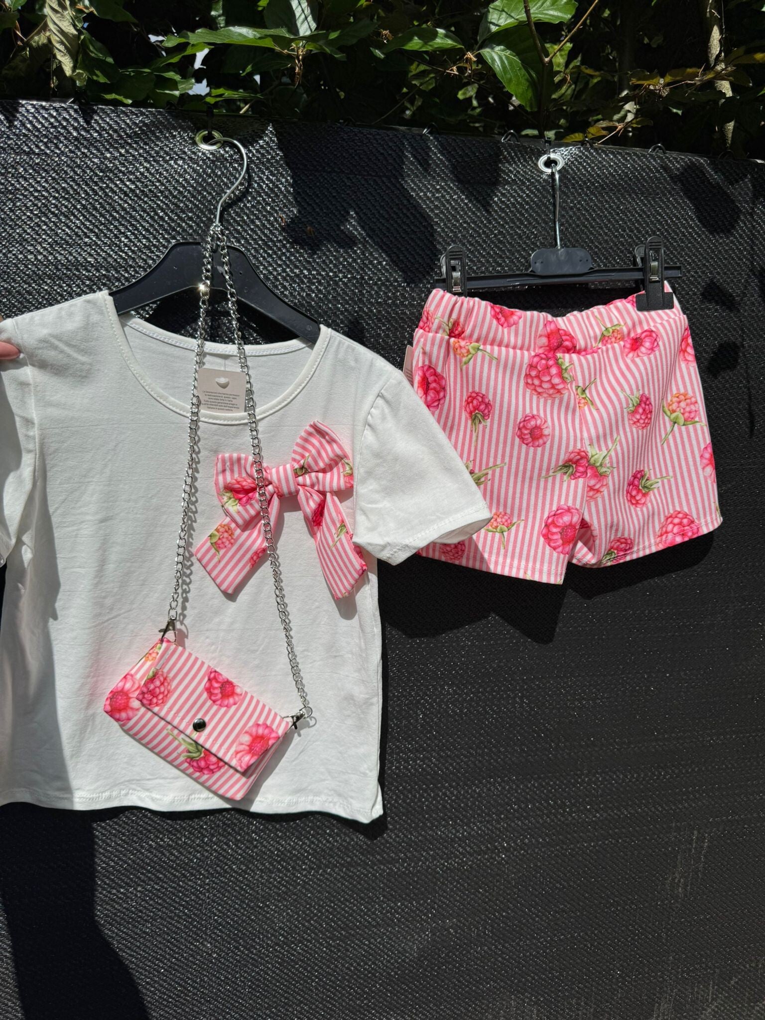 3 delige set framboos roze