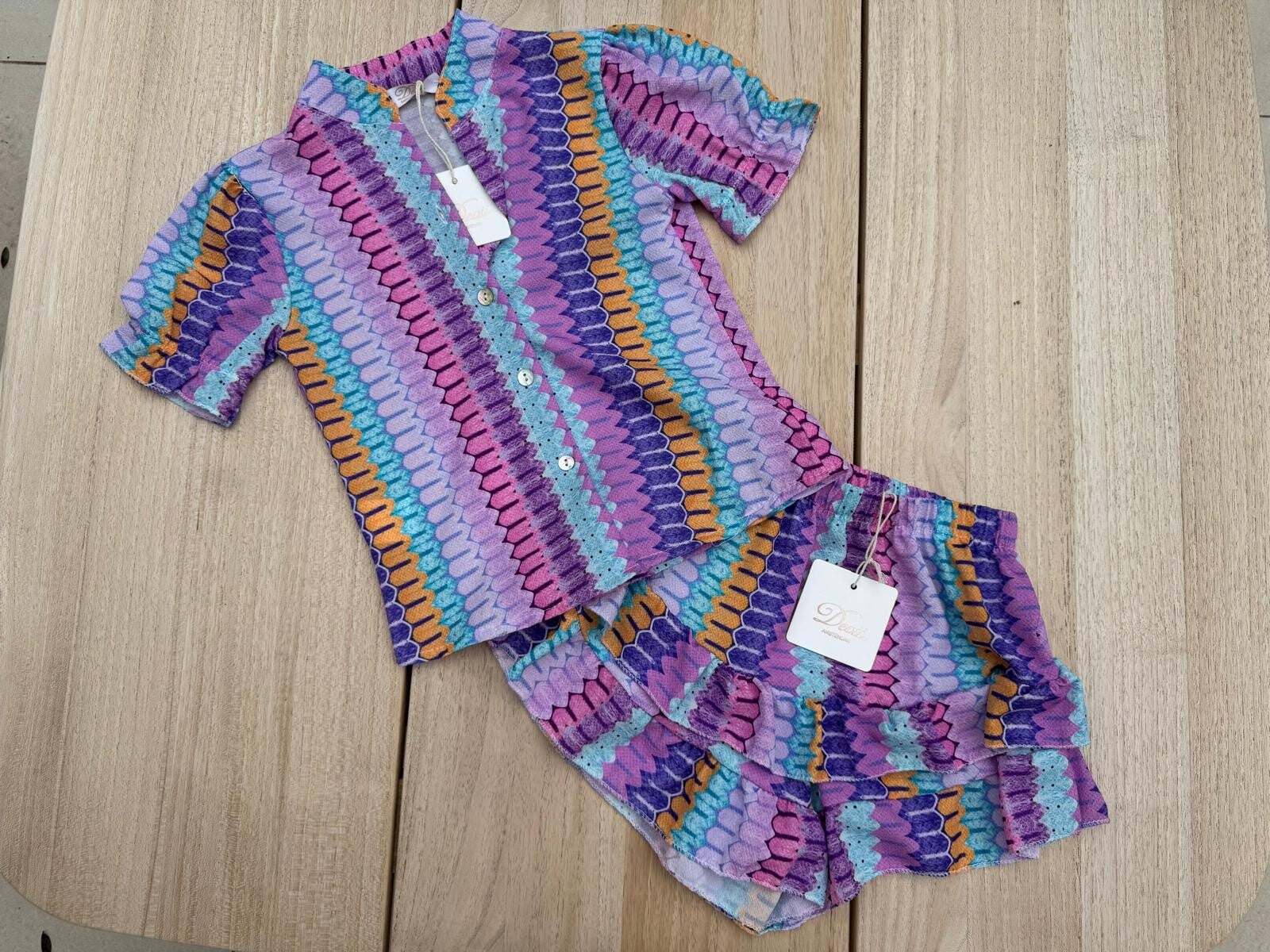 Zomerset met zigzag paars
