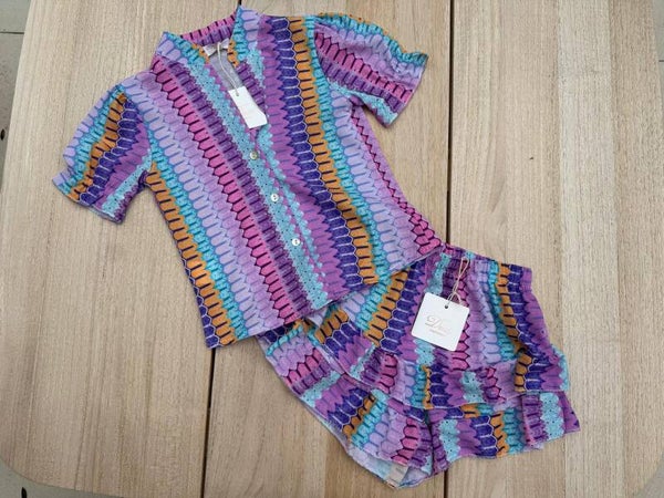 Zomerset met zigzag paars