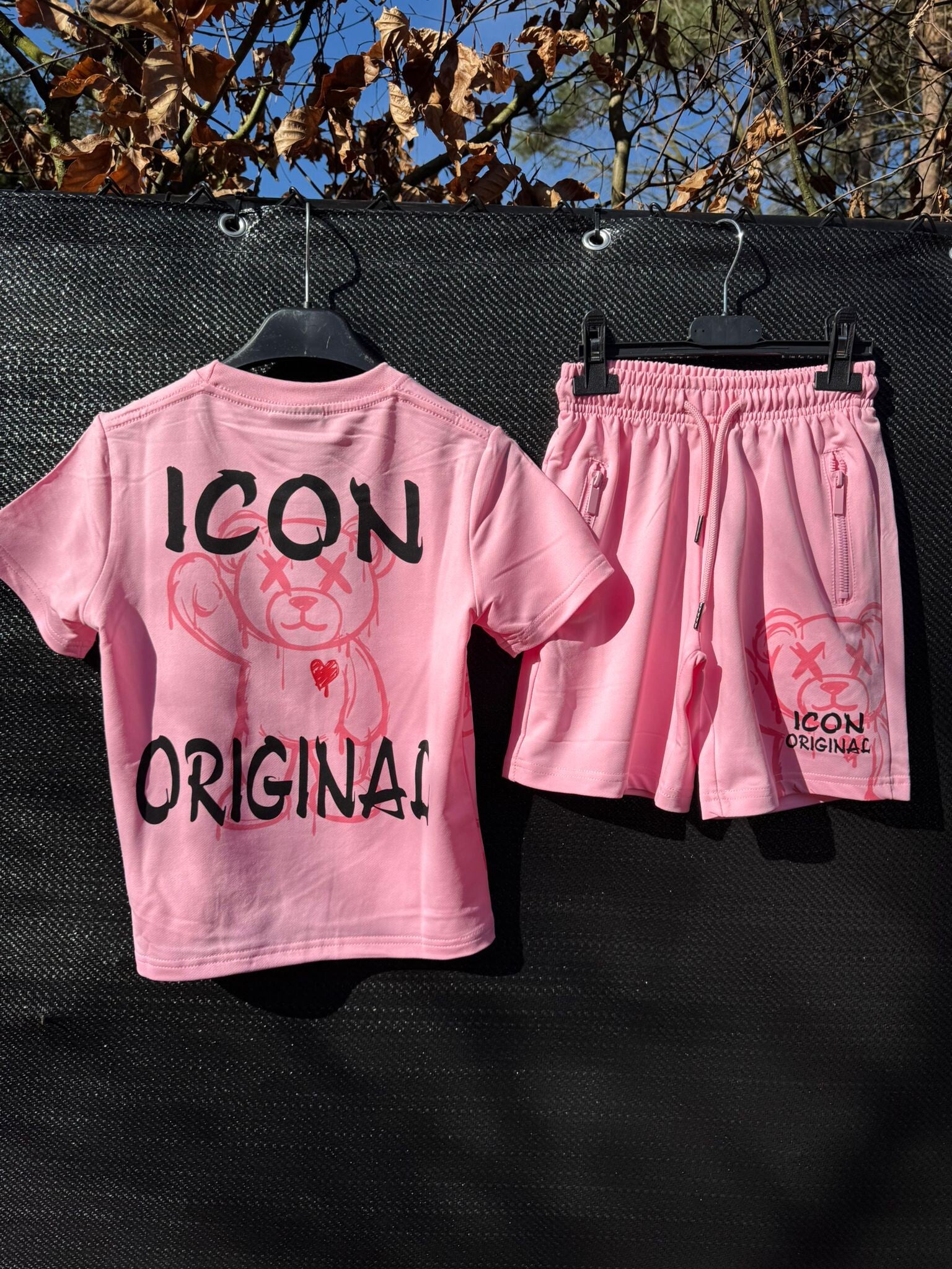 Hele mooie set icon roze