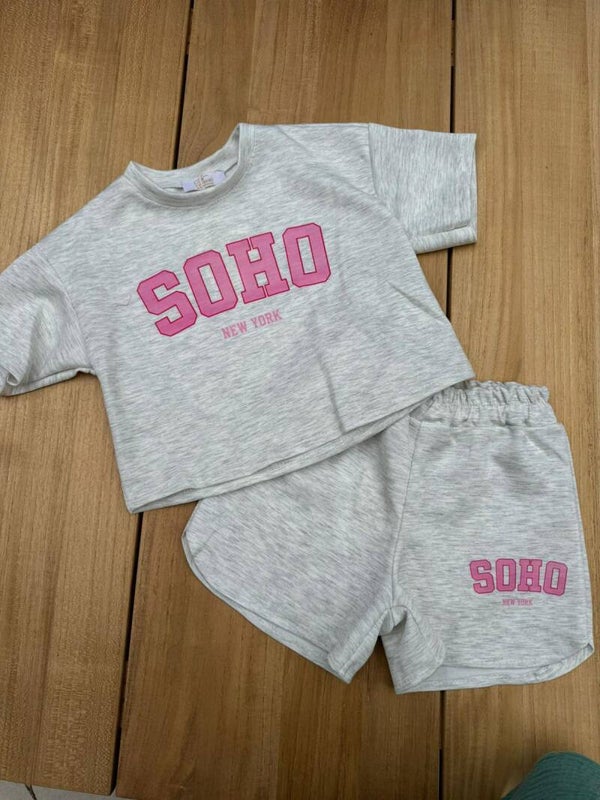 SOHO set meisjes grijs