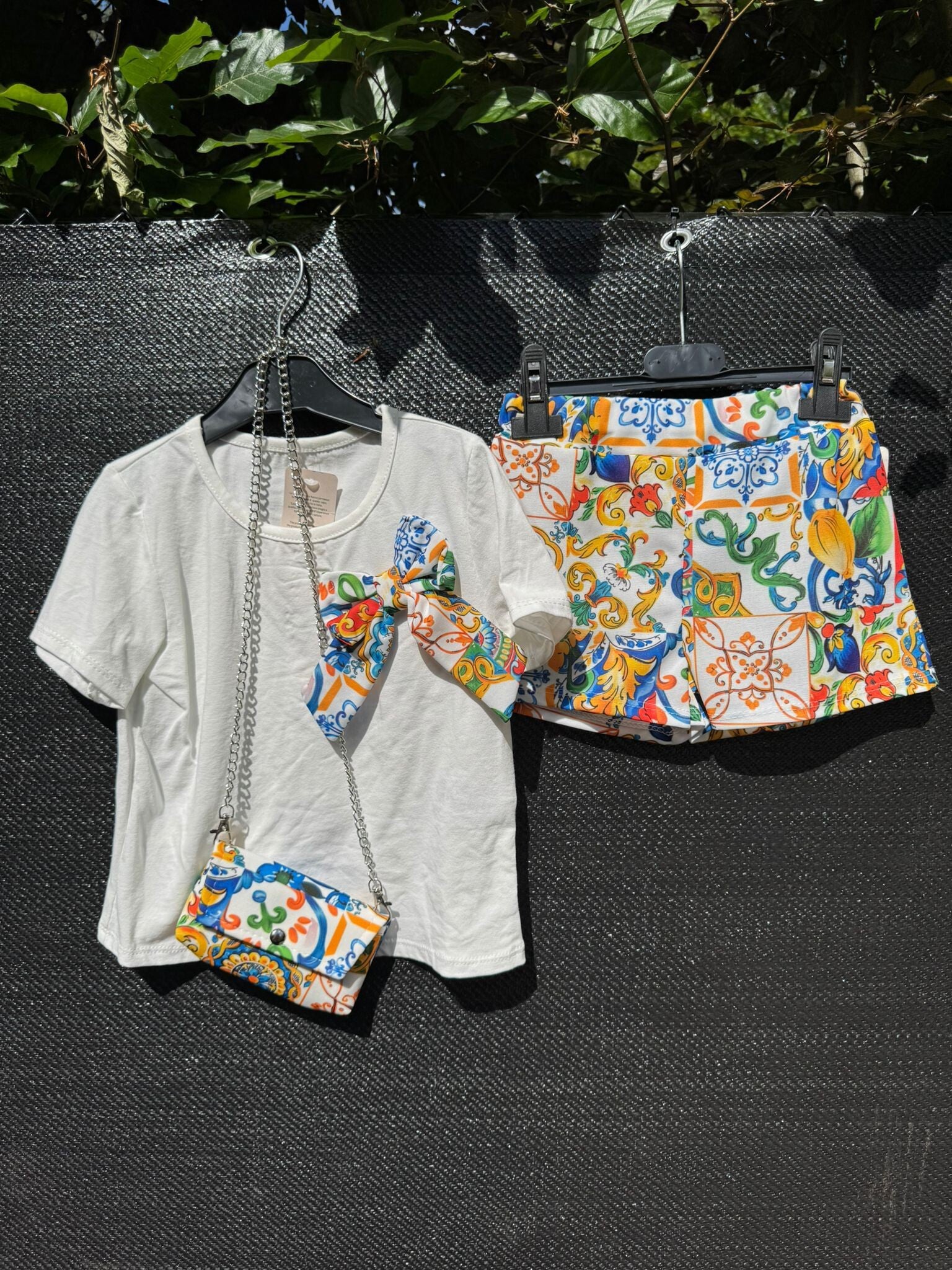 3 delige set motief  blauw