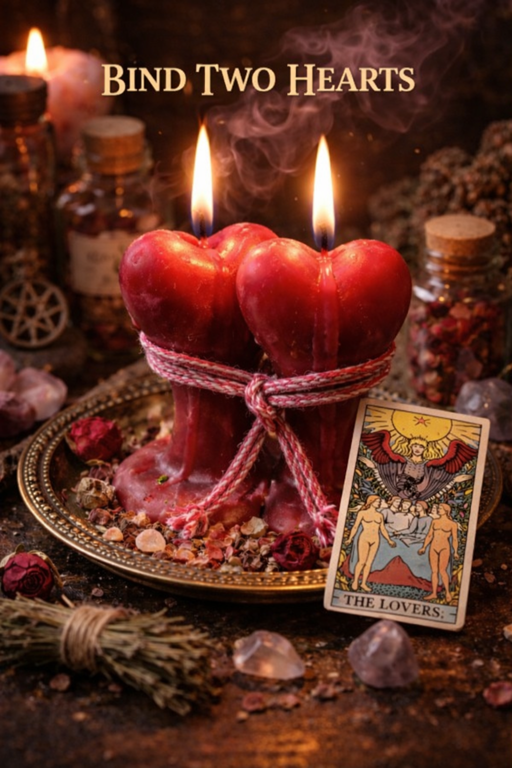 BIND TWO HEARTS CANDLE