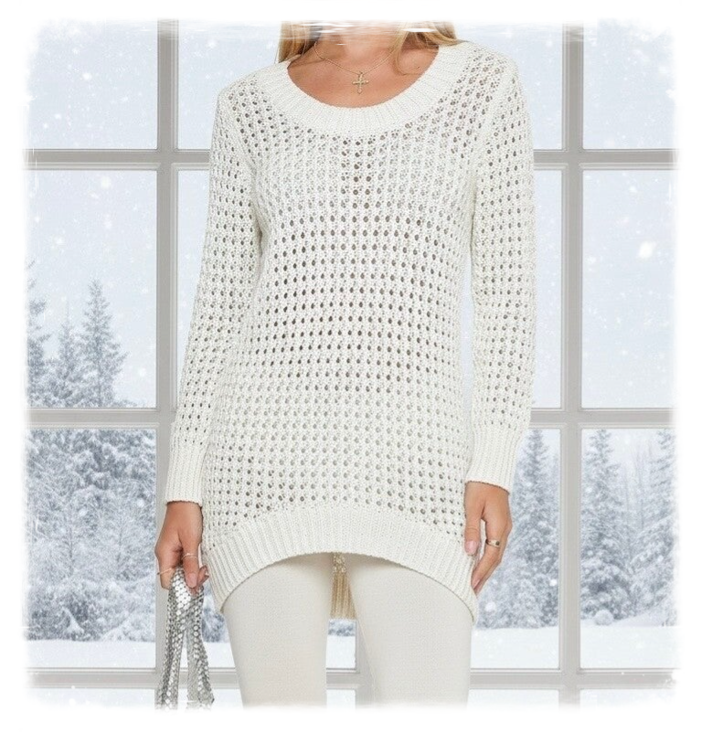 rue21 Cream/White Sweater rue21