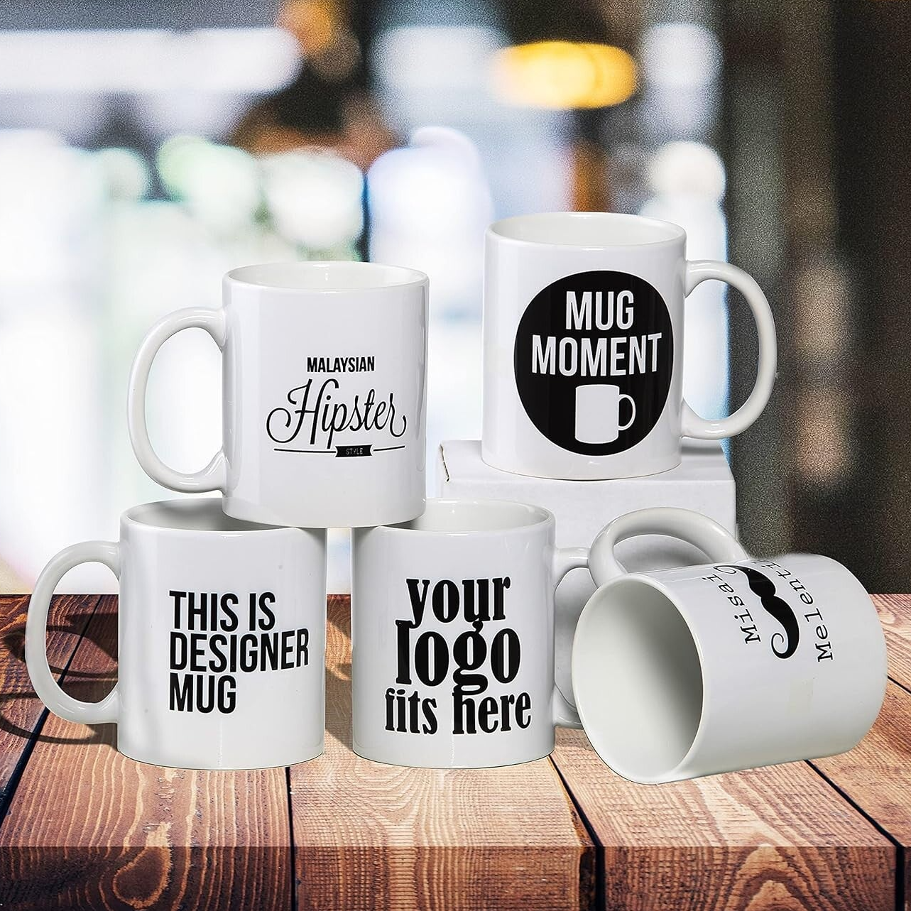 The Perfect Blank Canvas: 11 oz White Ceramic Customizable Mug