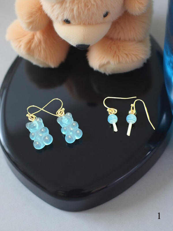 Gummy Bear and Lollipop Earings