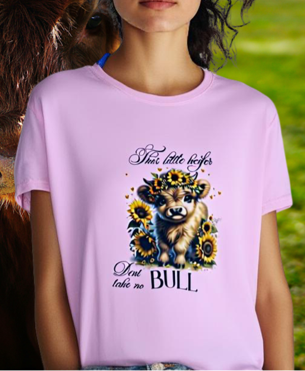 Pink "This heifer don't take no Bull" T-shirt