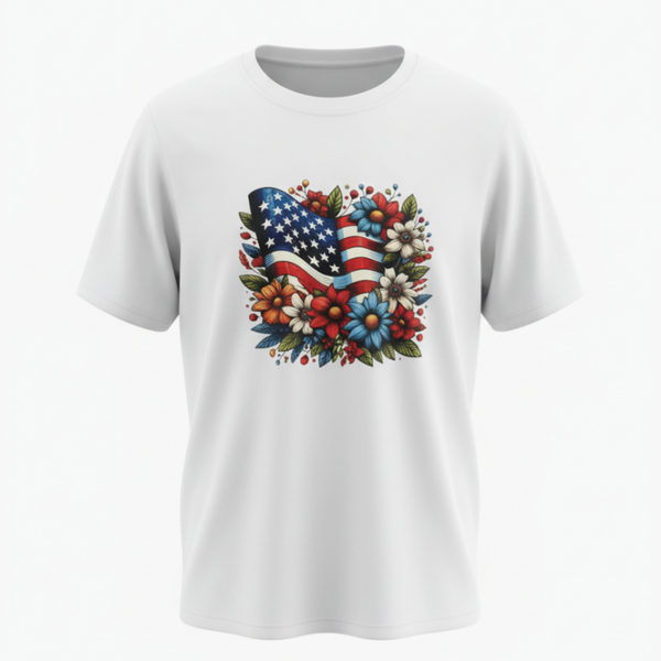 White patriotic tee