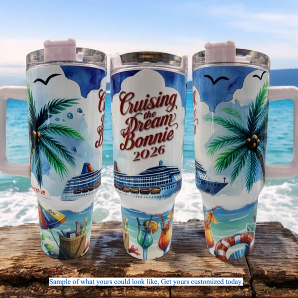 Your Perfect Cruise Companion: The 40oz Customizable Tumbler