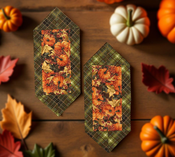"Pumpkin" Table Scarf - Set of two