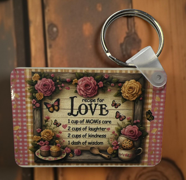Love, Smile or Kitchen chart Key Chains