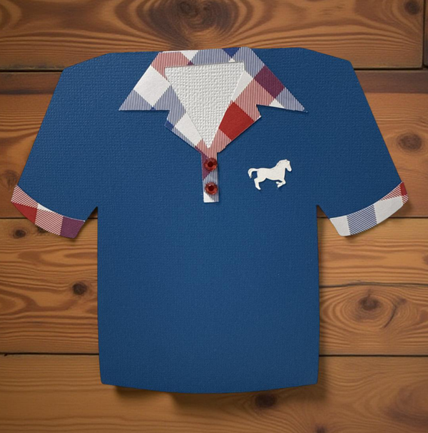 Blue Polo Happy Birthday Card