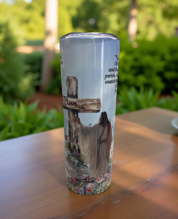 20oz Jesus Cross Tumbler