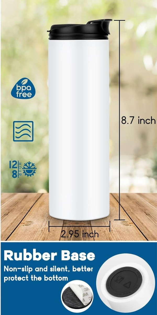 Stay Hydrated in Style with Our Secure 20 oz Tumbler!