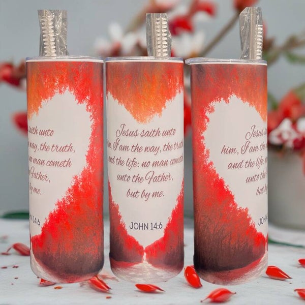 Heart John 14:6 20oz Tumber