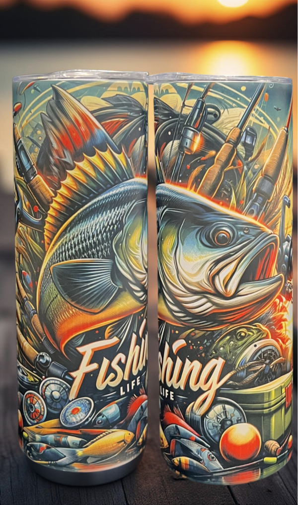 Bass Fish 20oz Tumbler