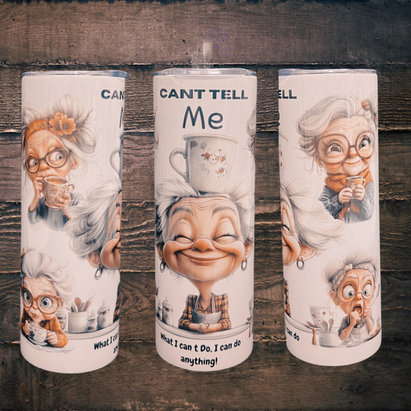 Cup on the Head Granny 20oz Tumbler
