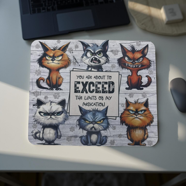 Cranky Kitty Mouse Pad