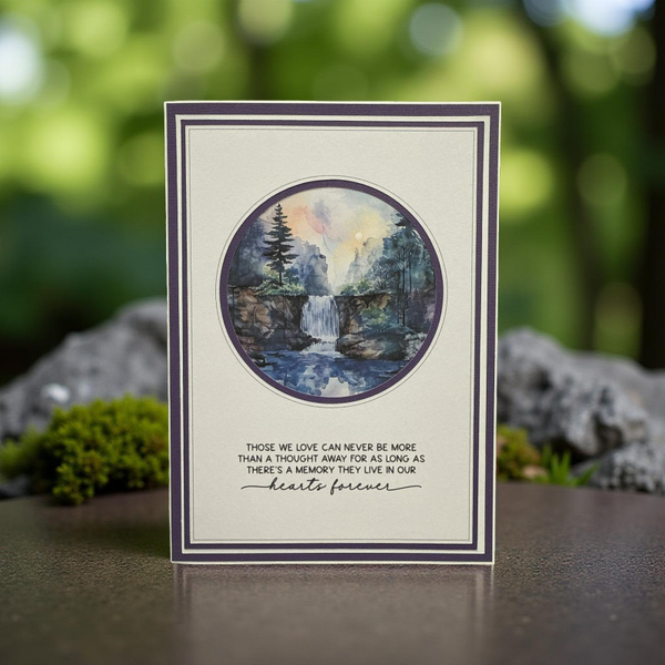 Waterfall Sympathy Card