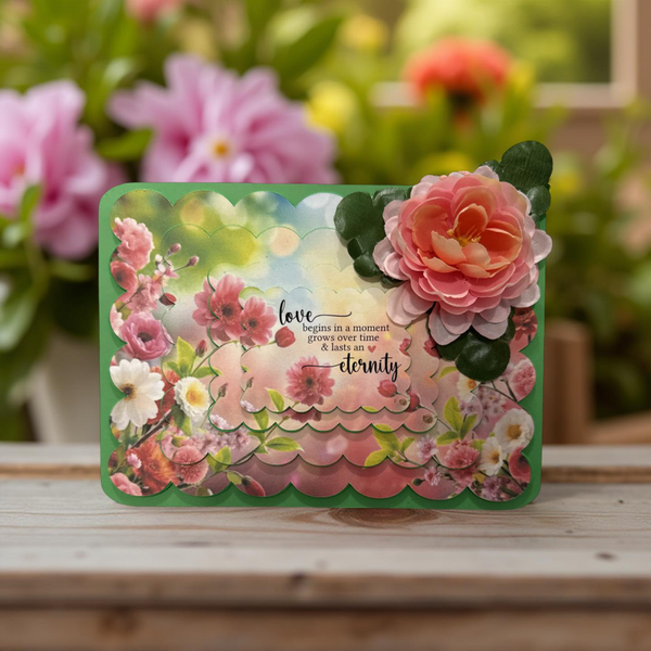 Love begins in a moment Handmade Card