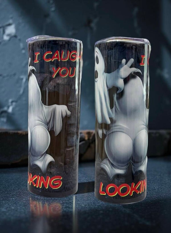 Get Spooky & Stylish with Our Adorable Halloween Ghost 20oz Tumbler!
