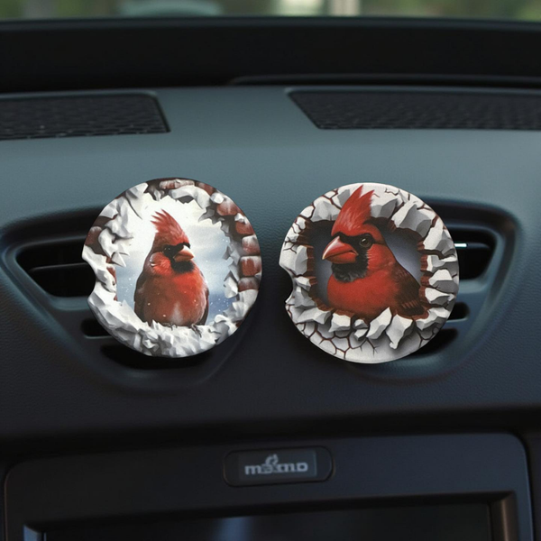 Cardinals Car Coasters (Set of 2)