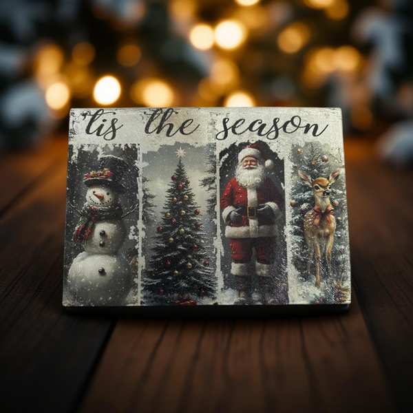 Tis the season Glass Cutting Board