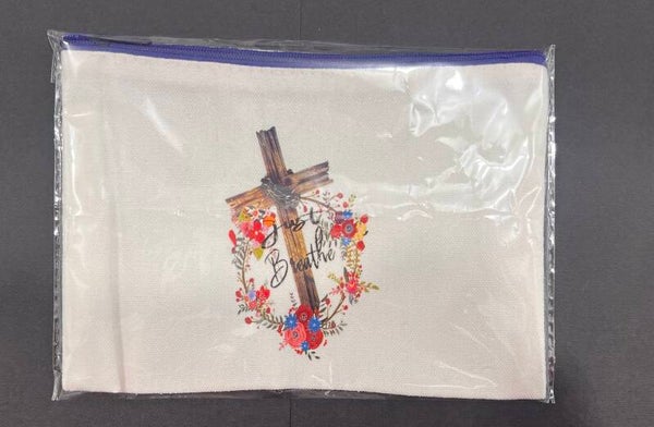 Canvas Zipper Pouch "Breathe"