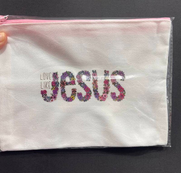 Canvas Zipper Pouch "Love Like"