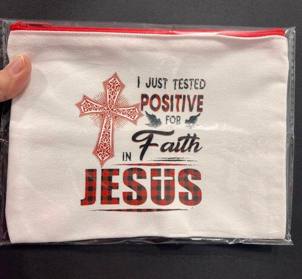 Canvas Zipper Pouch "Positive"