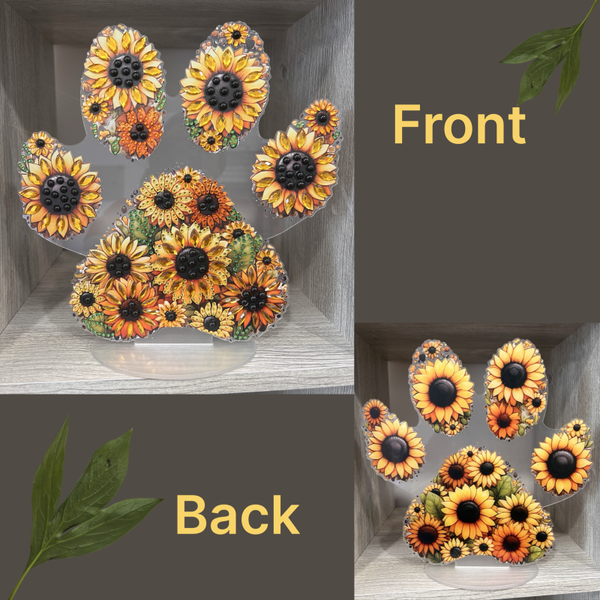 Sunflower Paw Art Decor