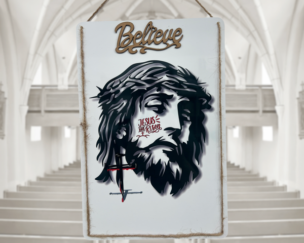 Jesus Aluminum Sign