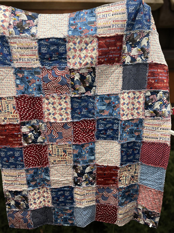 Patriotic Ragtime Quilt