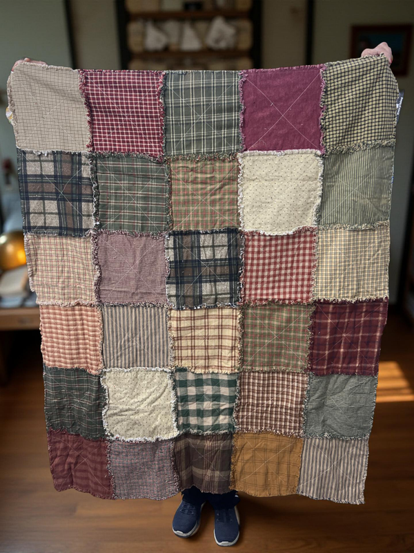 Flannel Ragtime Lap Quilt