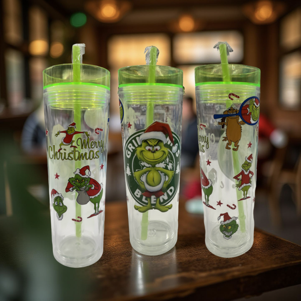 The Grinch Theme 16 oz Skinny Tumbler