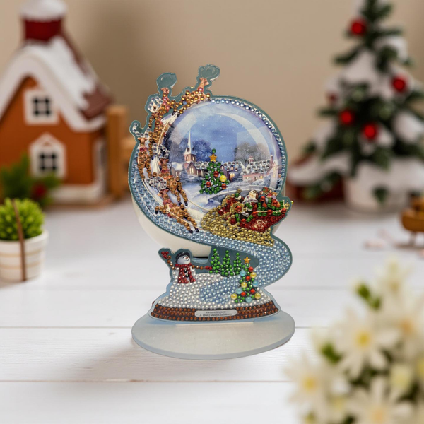 Snow Globe Shelf Decor