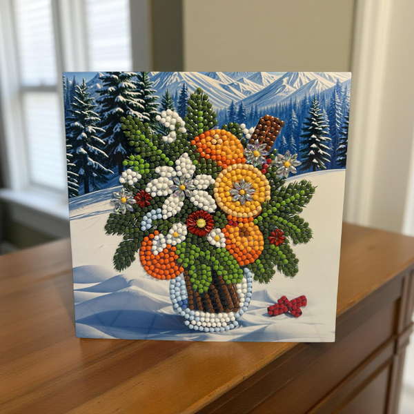 Christmas Fruit Basket Card