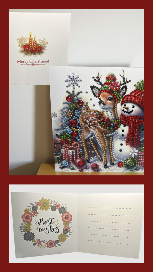 Chritmas Deer Card with Bling