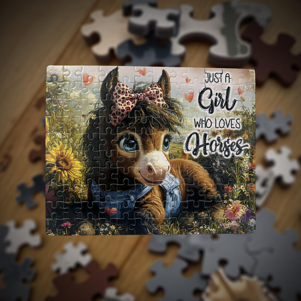 Just a Girl who Loves Horses Puzzle