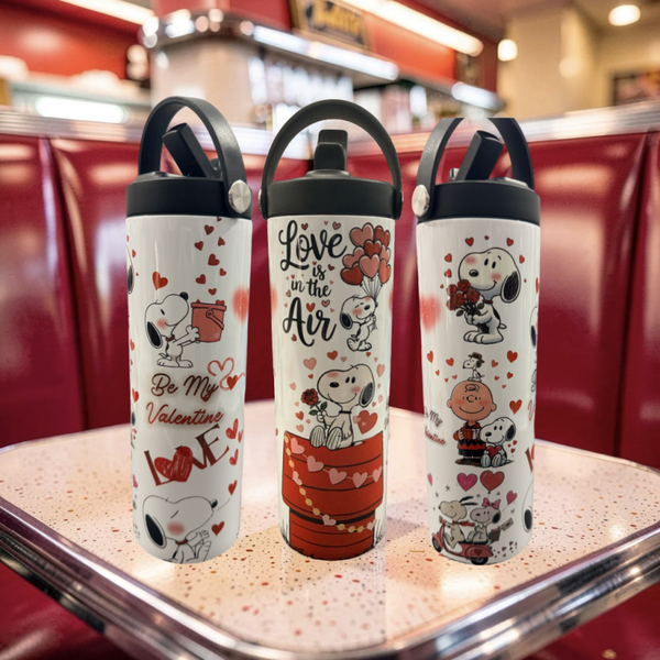Peanuts "Love is in the Air" 20 oz Insulated Valentine Tumbler