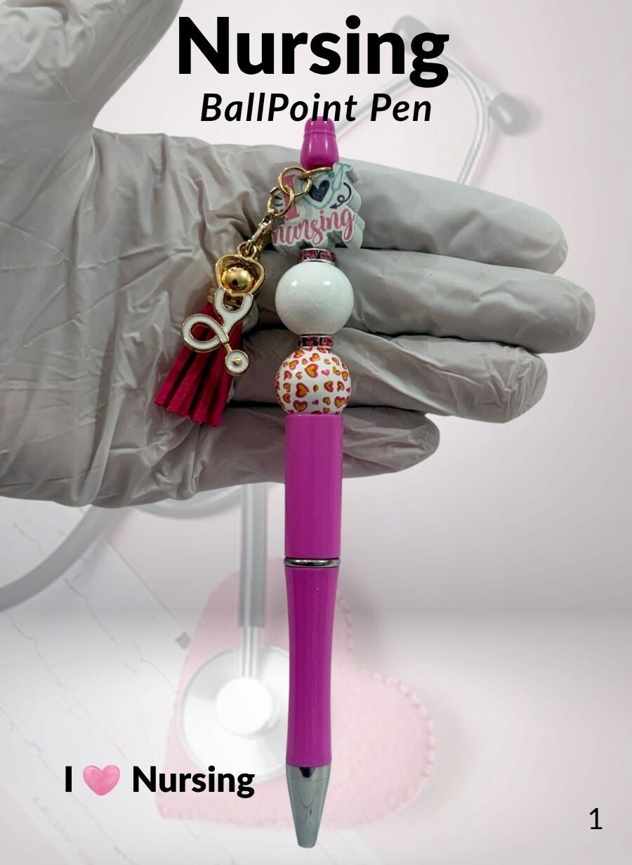 Charming Nurse Ballpoint Pens with Fun Saying's - Several to Choose from (Sold Individually)