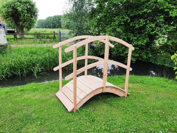 Ronde houten brug - Douglas hout
