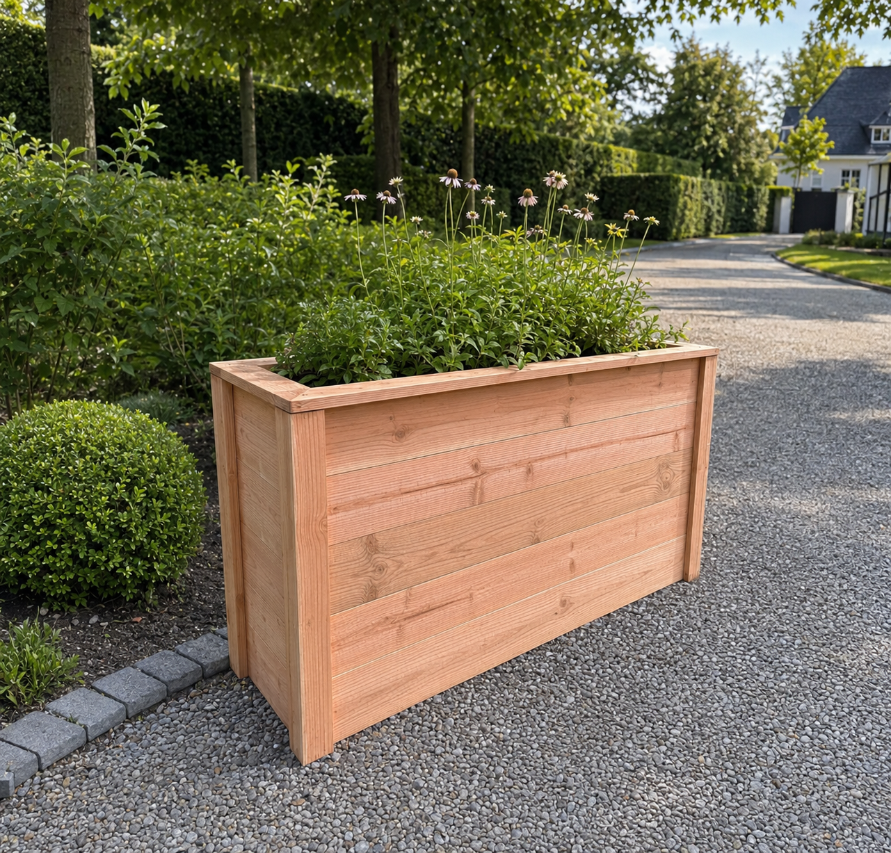 Robuuste Douglas houten plantenbak/ Stel zelf samen
