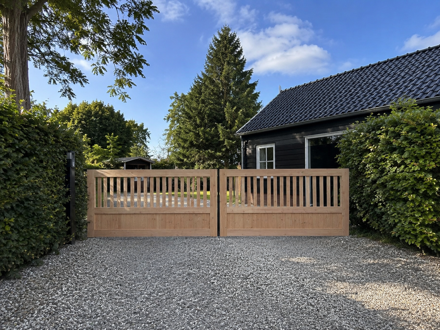 Notaris stijl toegangspoort - 200 cm lang x 100 cm hoog