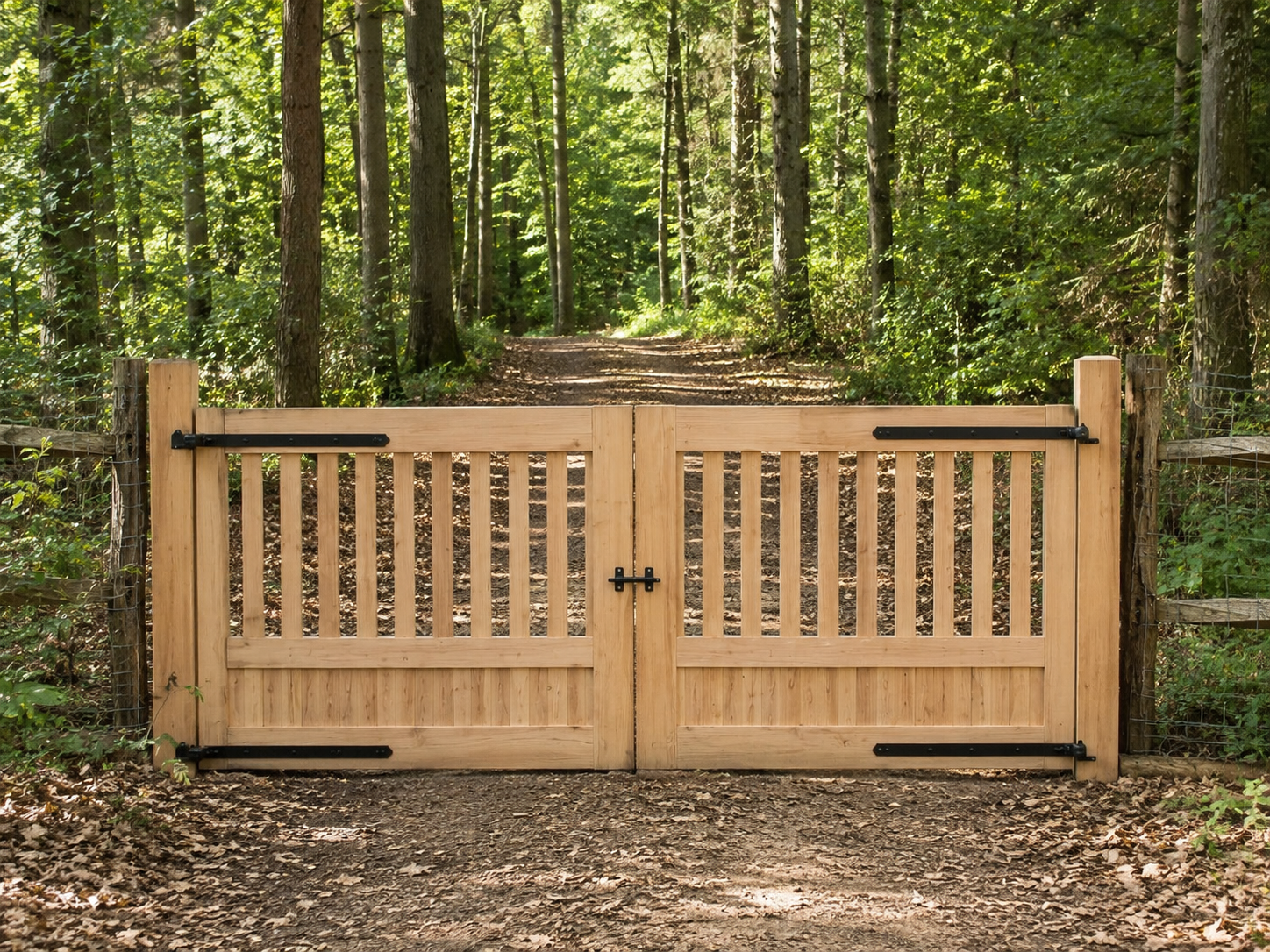 'Notaris stijl' toegangspoort 3 M breed + 1 M breedde looppoort